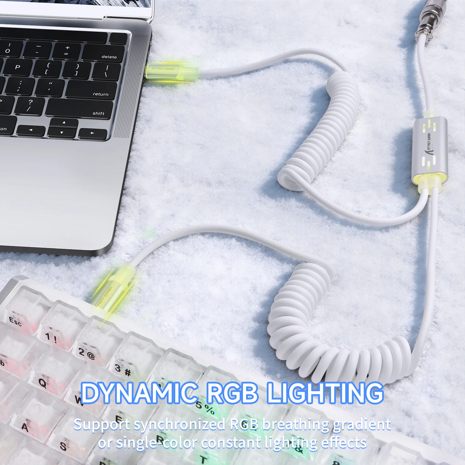 ATTACK SHARK C08 2-in-1 Custom Aviation Cable for 8kHz Magnetic Keyboards - Image 10