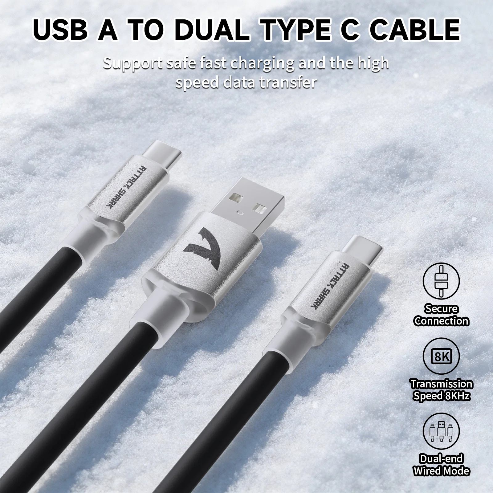 ATTACK SHARK C08 2-in-1 Custom Aviation Cable for 8kHz Magnetic Keyboards - Image 16
