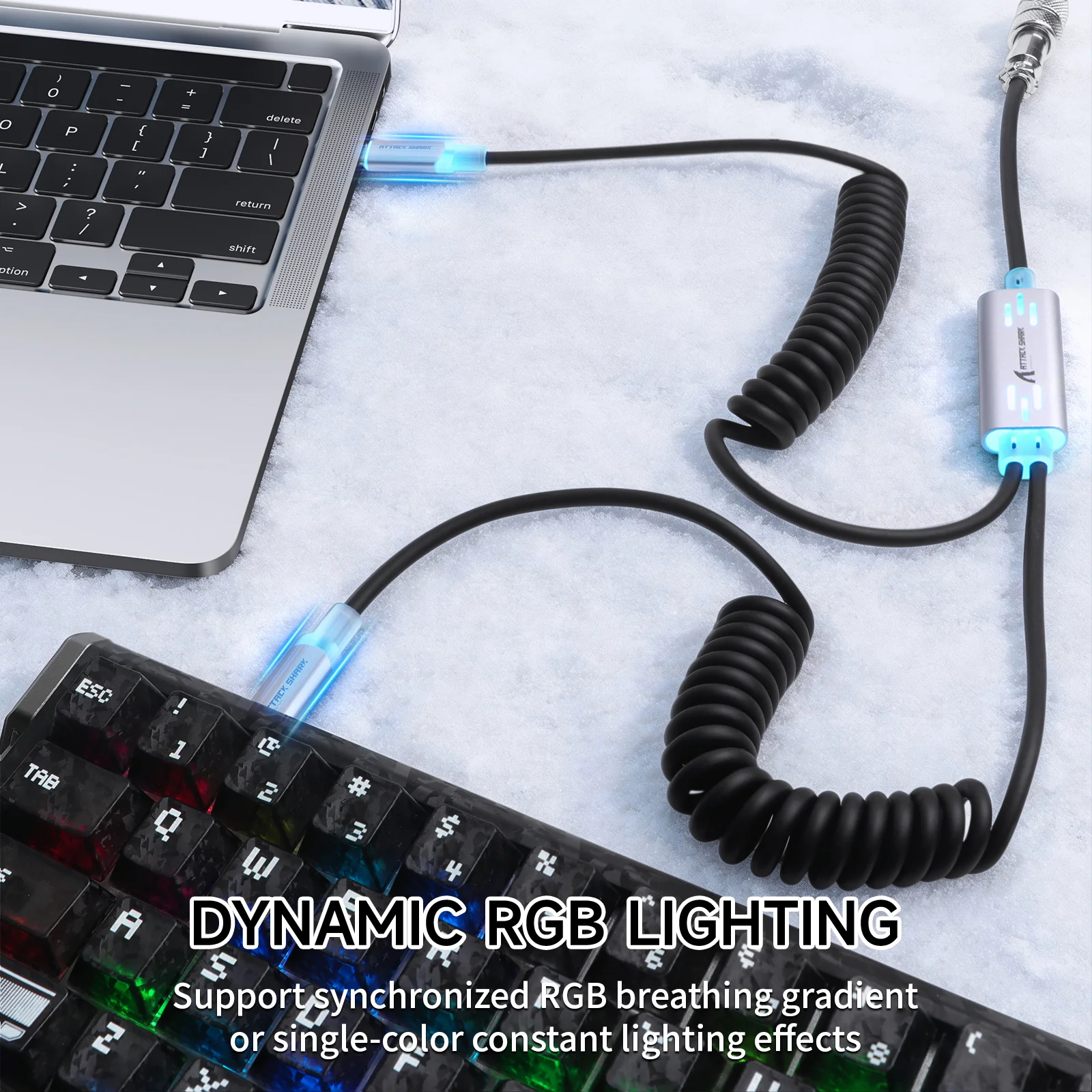 ATTACK SHARK C08 2-in-1 Custom Aviation Cable for 8kHz Magnetic Keyboards - Image 18