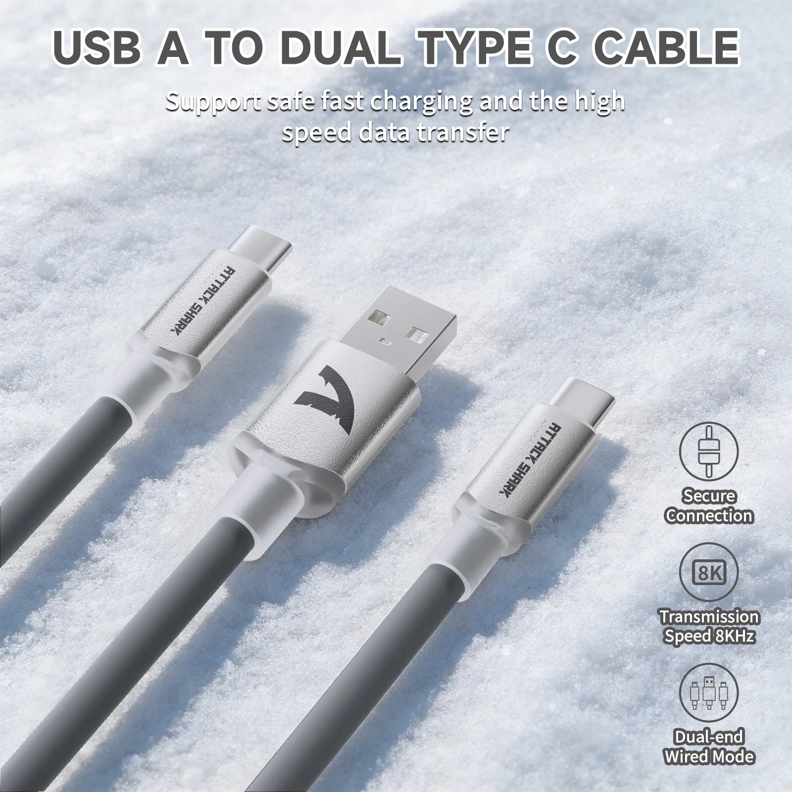 ATTACK SHARK C08 2-in-1 Custom Aviation Cable for 8kHz Magnetic Keyboards - Image 25