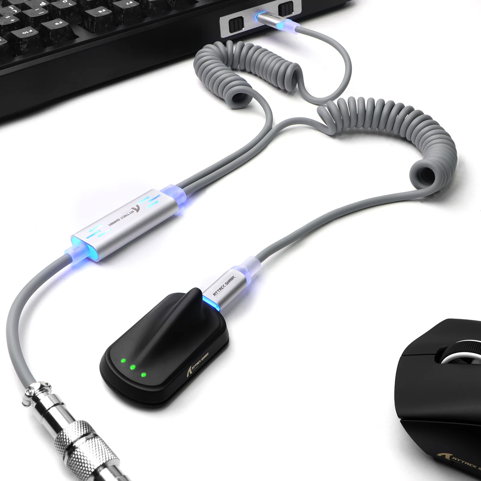 ATTACK SHARK C08 2-in-1 Custom Aviation Cable for 8kHz Magnetic Keyboards - Image 3
