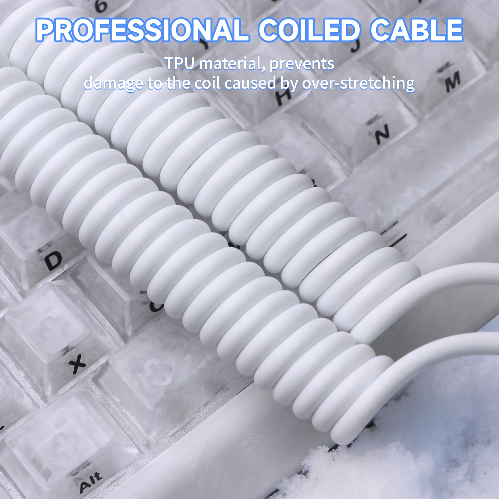 ATTACK SHARK C08 2-in-1 Custom Aviation Cable for 8kHz Magnetic Keyboards - Image 6