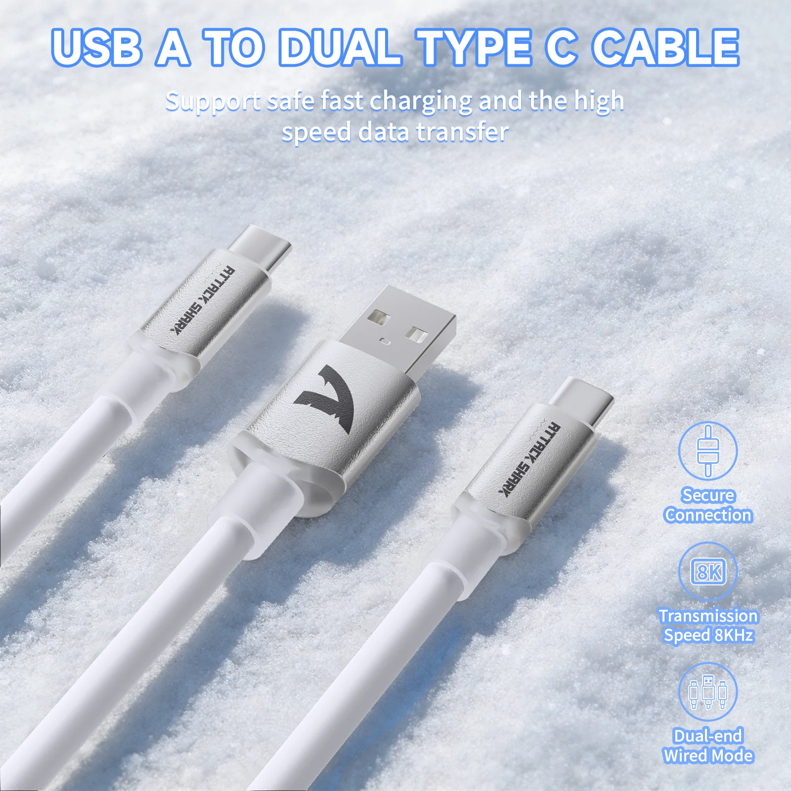 ATTACK SHARK C08 2-in-1 Custom Aviation Cable for 8kHz Magnetic Keyboards - Image 9