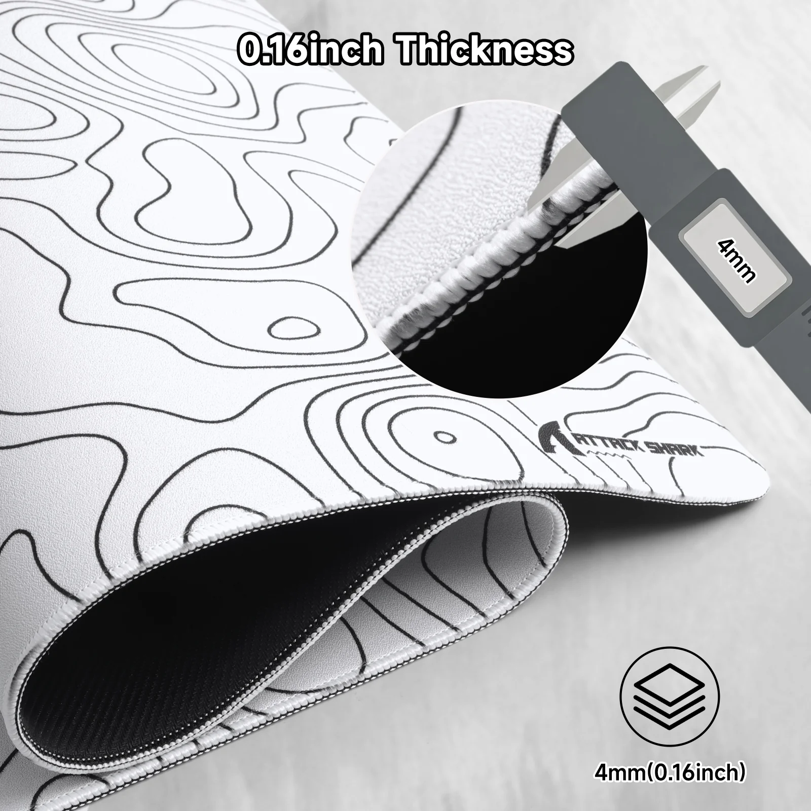 ATTACK SHARK CM02PRO eSport Gaming Mousepad (900x400x4 MM) - Image 7