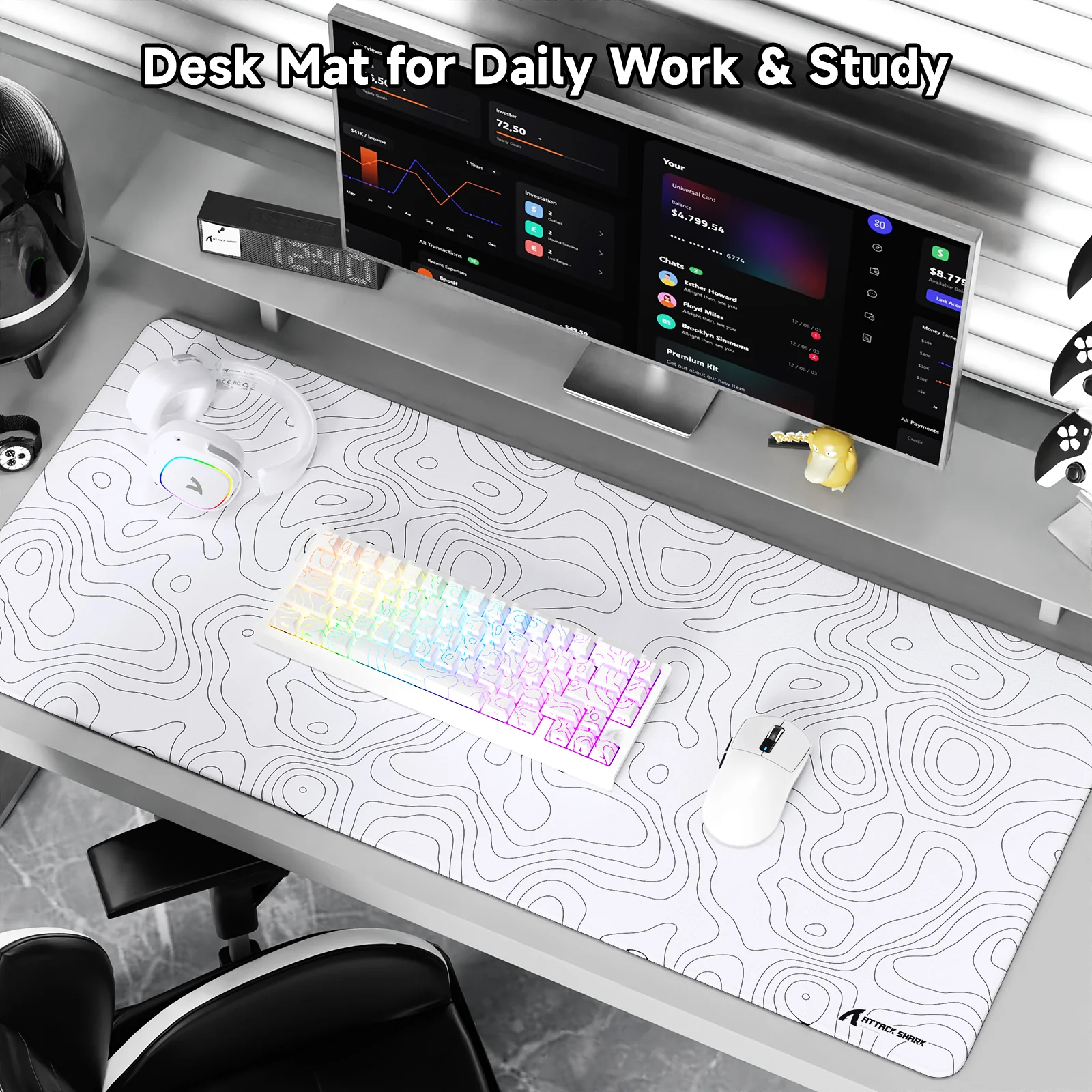 ATTACK SHARK CM02PRO eSport Gaming Mousepad (900x400x4 MM) - Image 8