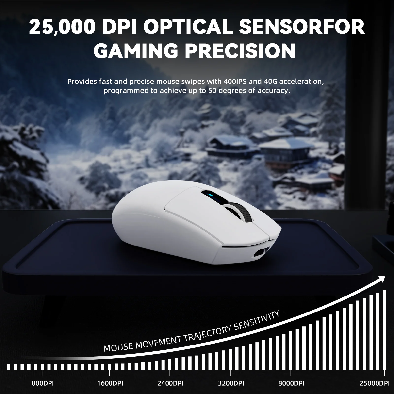 ATTACK SHARK G3 PRO Tri-mode Wireless Gaming Mouse with Charge Dock 25000 DPI Ultra Lightweight - Image 15