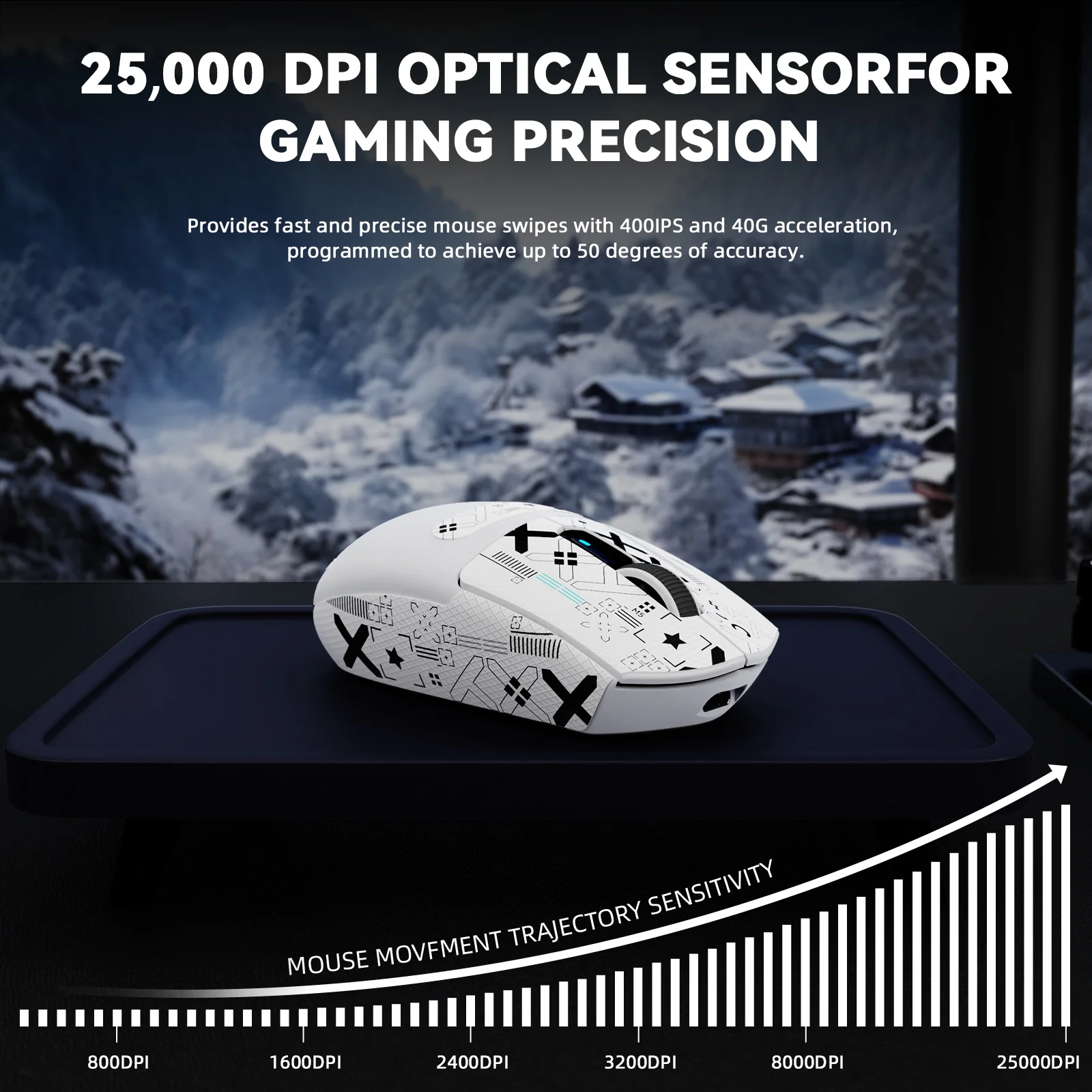 ATTACK SHARK G3 PRO Tri-mode Wireless Gaming Mouse with Charge Dock 25000 DPI Ultra Lightweight - Image 39