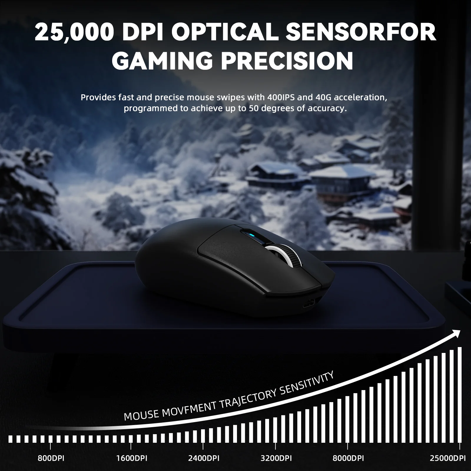 ATTACK SHARK G3 PRO Tri-mode Wireless Gaming Mouse with Charge Dock 25000 DPI Ultra Lightweight - Image 7