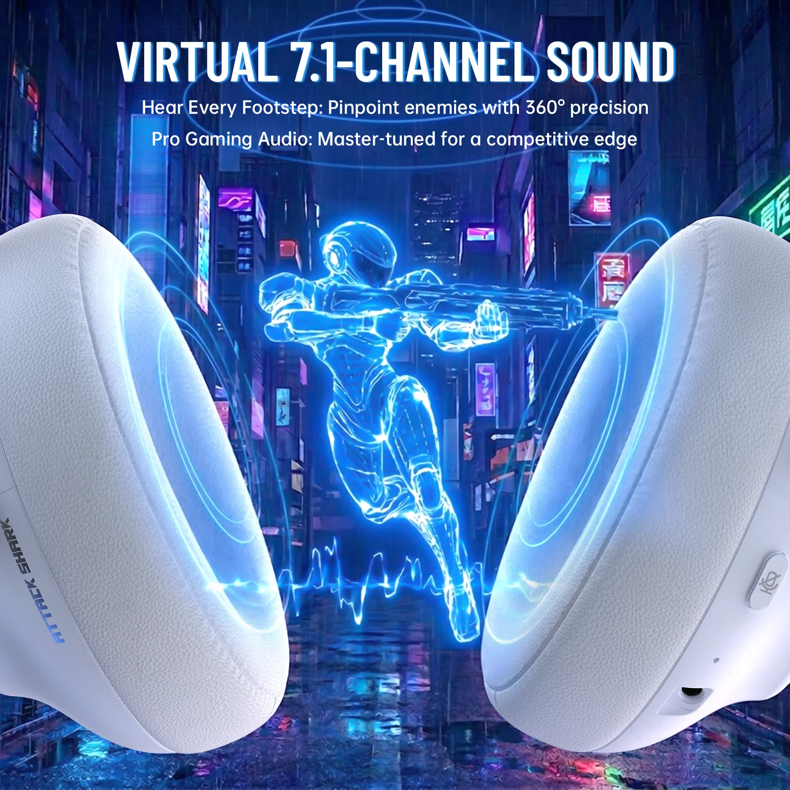ATTACK SHARK L50 PRO Tri-Mode Wireless Gaming Headset - Image 16