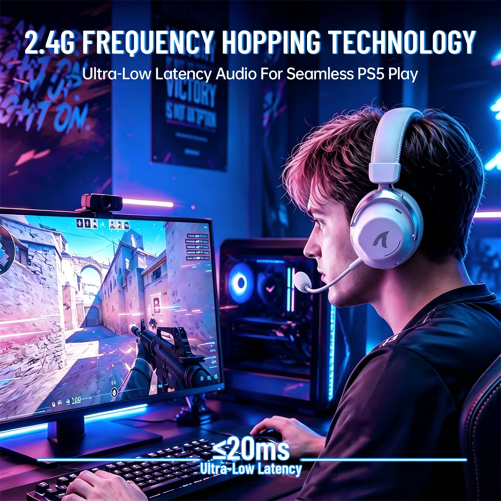 ATTACK SHARK L50 PRO Tri-Mode Wireless Gaming Headset - Image 18