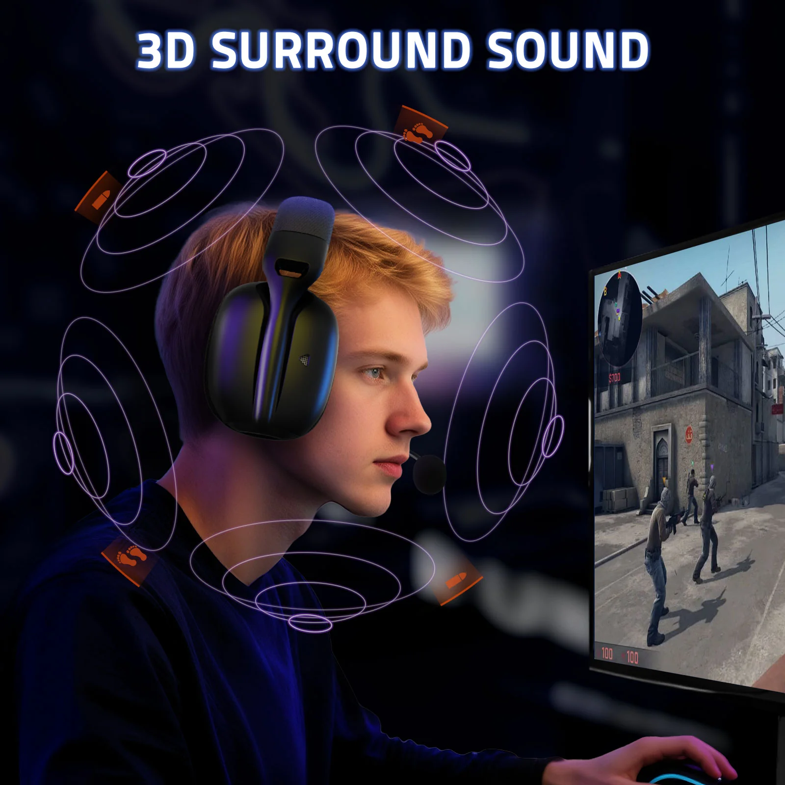 ATTACK SHARK L80 PRO Wireless Gaming Headset - Image 5