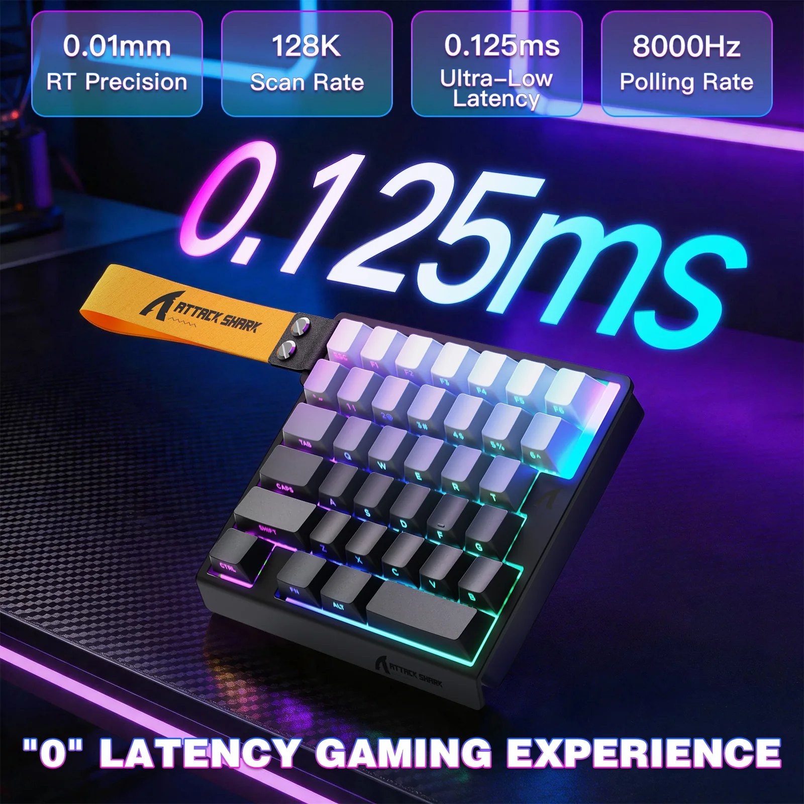 ATTACK SHARK M36 HE One-Handed Magnetic Switch Keyboard - Image 16