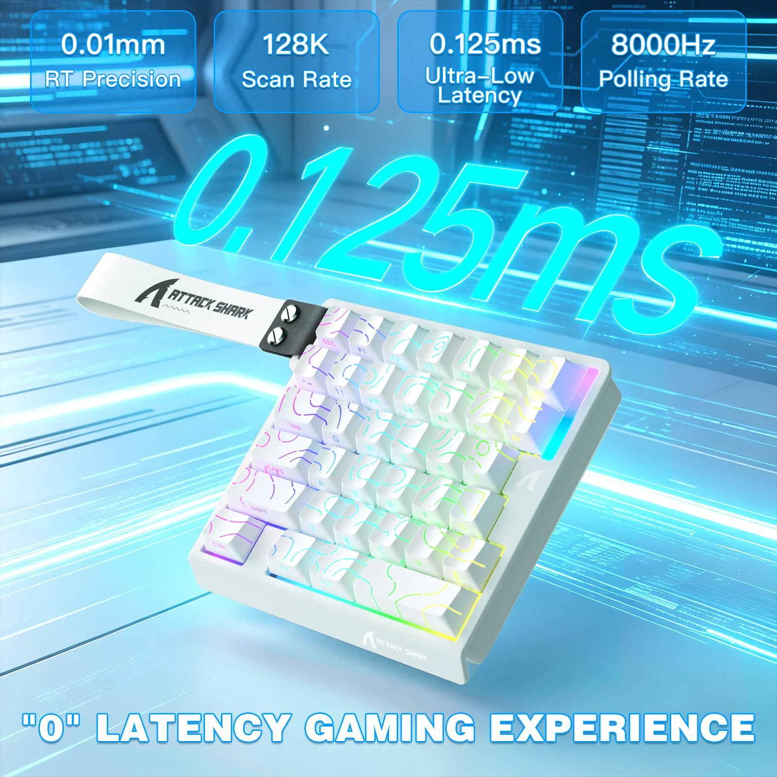 ATTACK SHARK M36 HE One-Handed Magnetic Switch Keyboard - Image 23