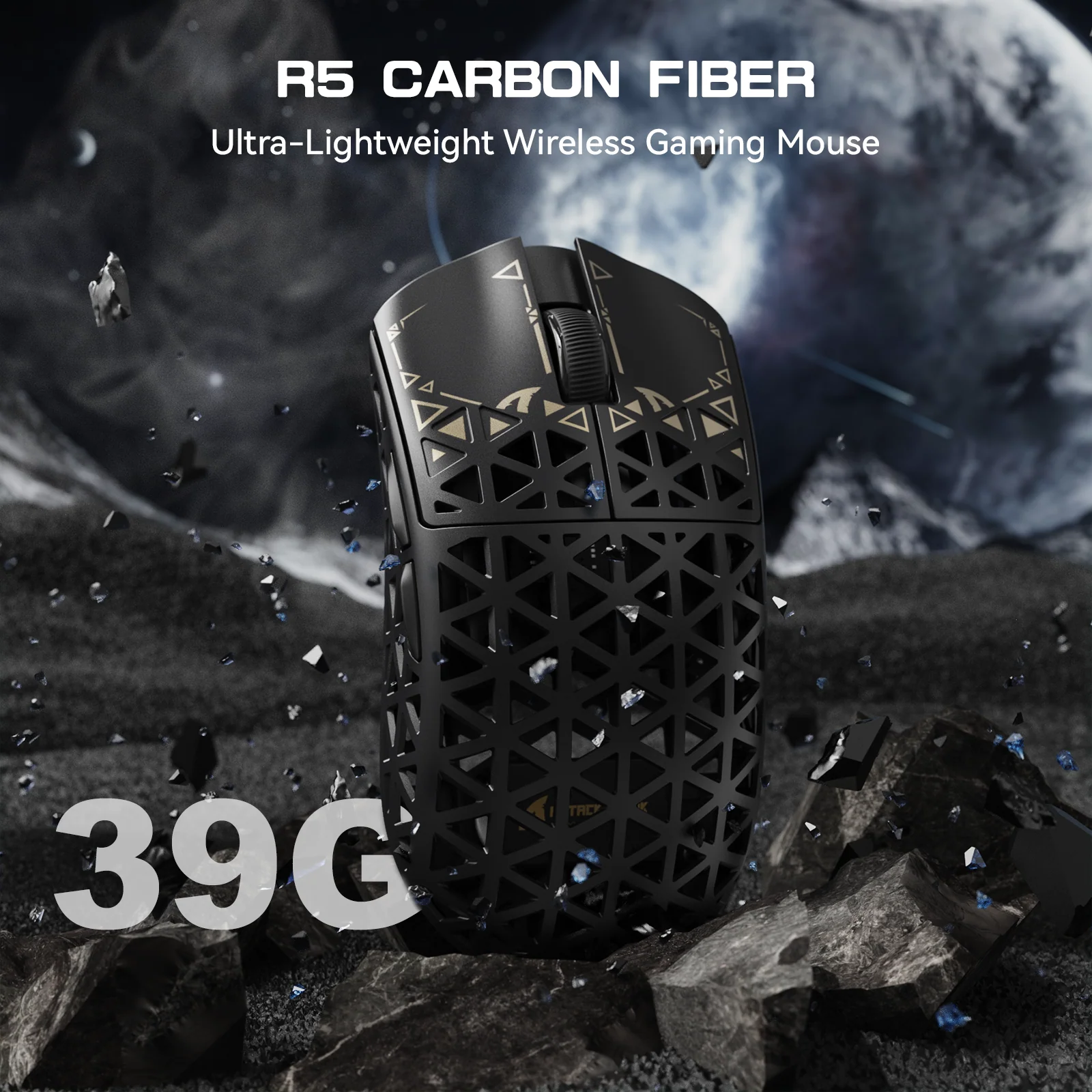 ATTACK SHARK R5 ULTRA Carbon Fiber Wireless 8K PAW3950MAX Gaming Mouse - Image 11