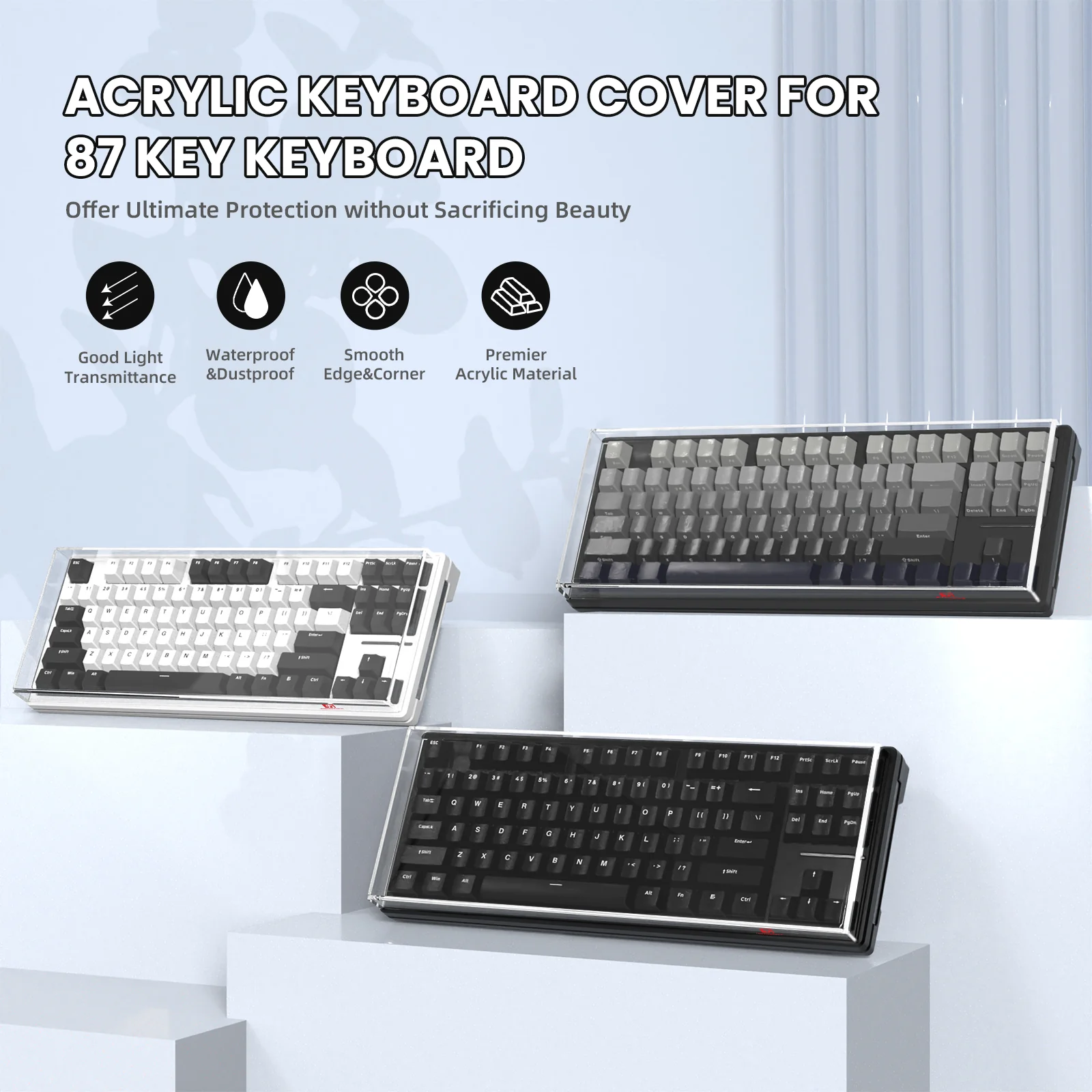 ATTACK SHARK x MAMBASNAKE 87-Key Keyboard Cover Fade Color - Image 16