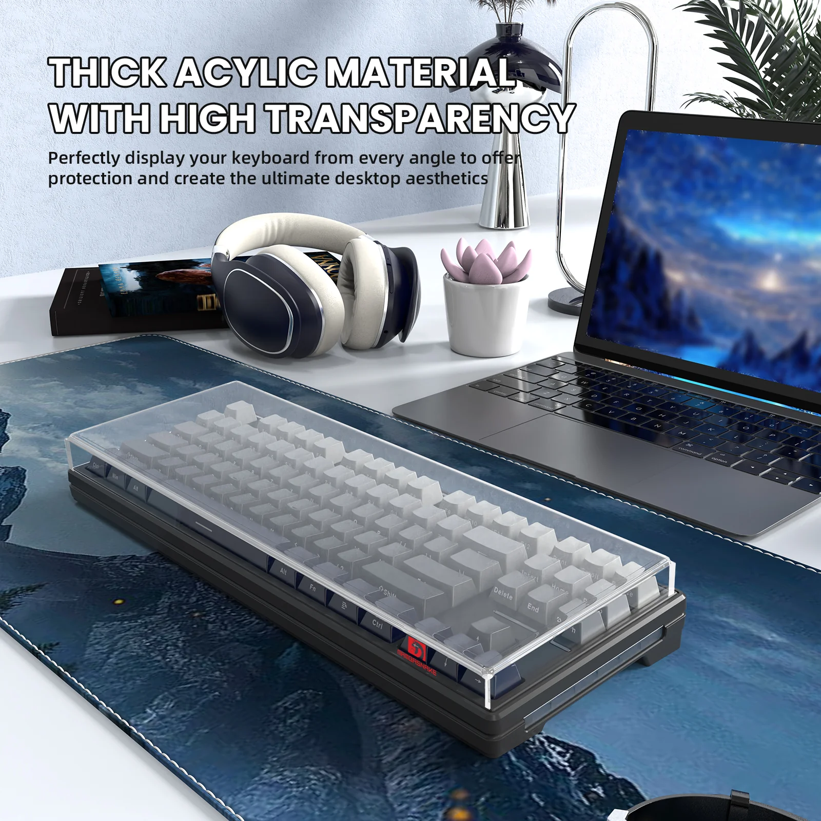 ATTACK SHARK x MAMBASNAKE 87-Key Keyboard Cover Fade Color - Image 17