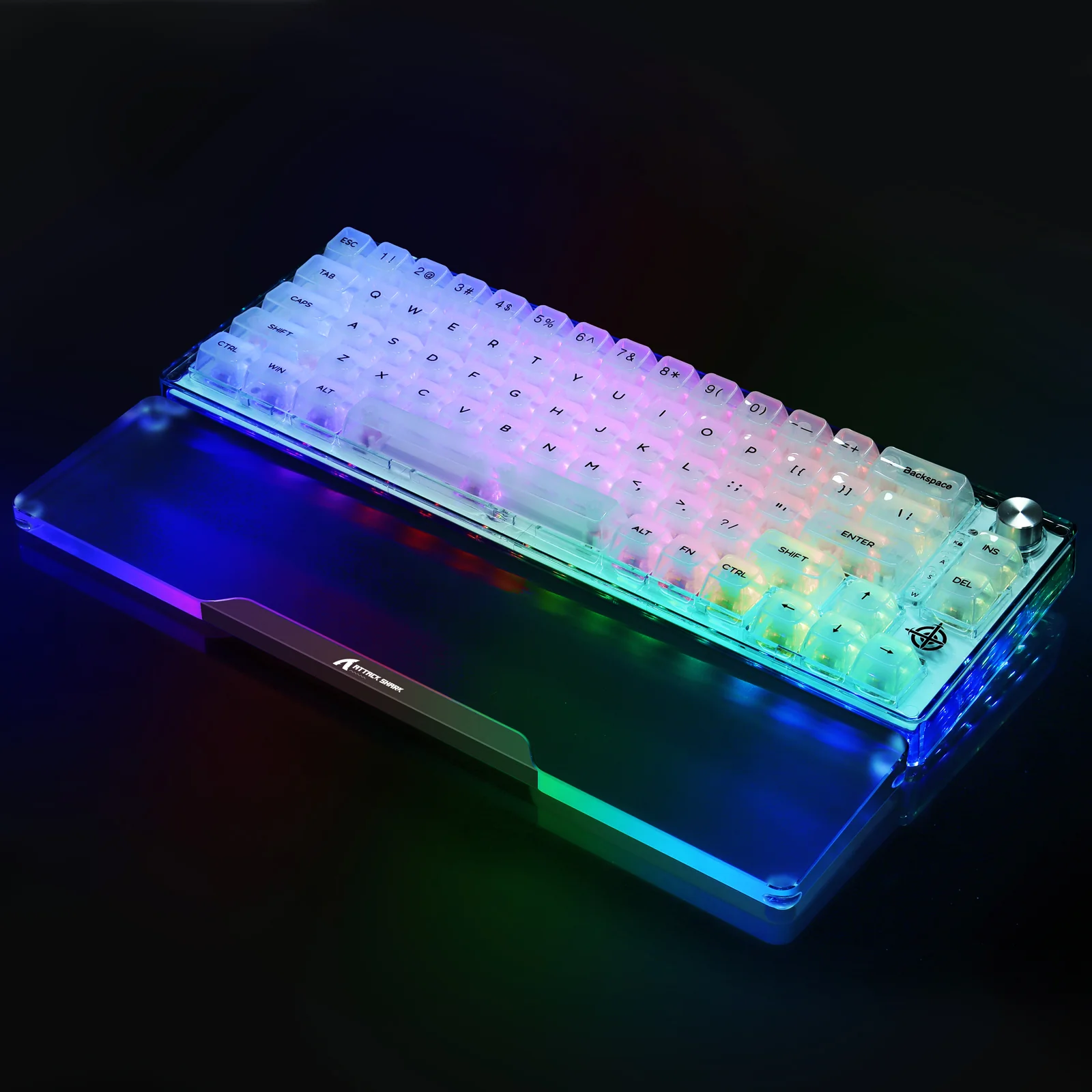 ATTACK SHARK 68 KEYS ACRYLIC WRIST REST - Image 5