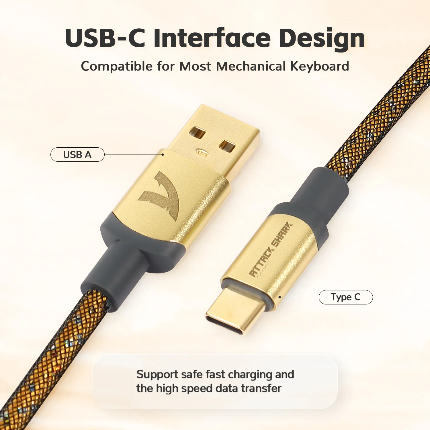 ATTACK SHARK C03 COILED CABLE - Image 13
