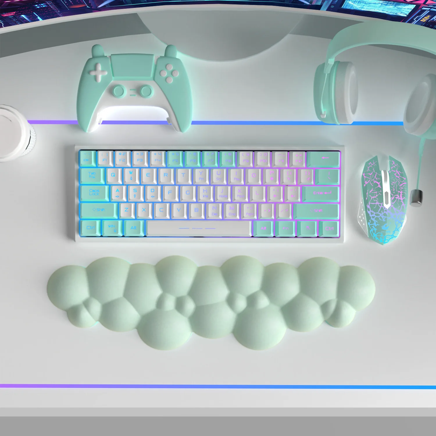 ATTACK SHARK Cloud Keyboard Wrist Rest - Image 107