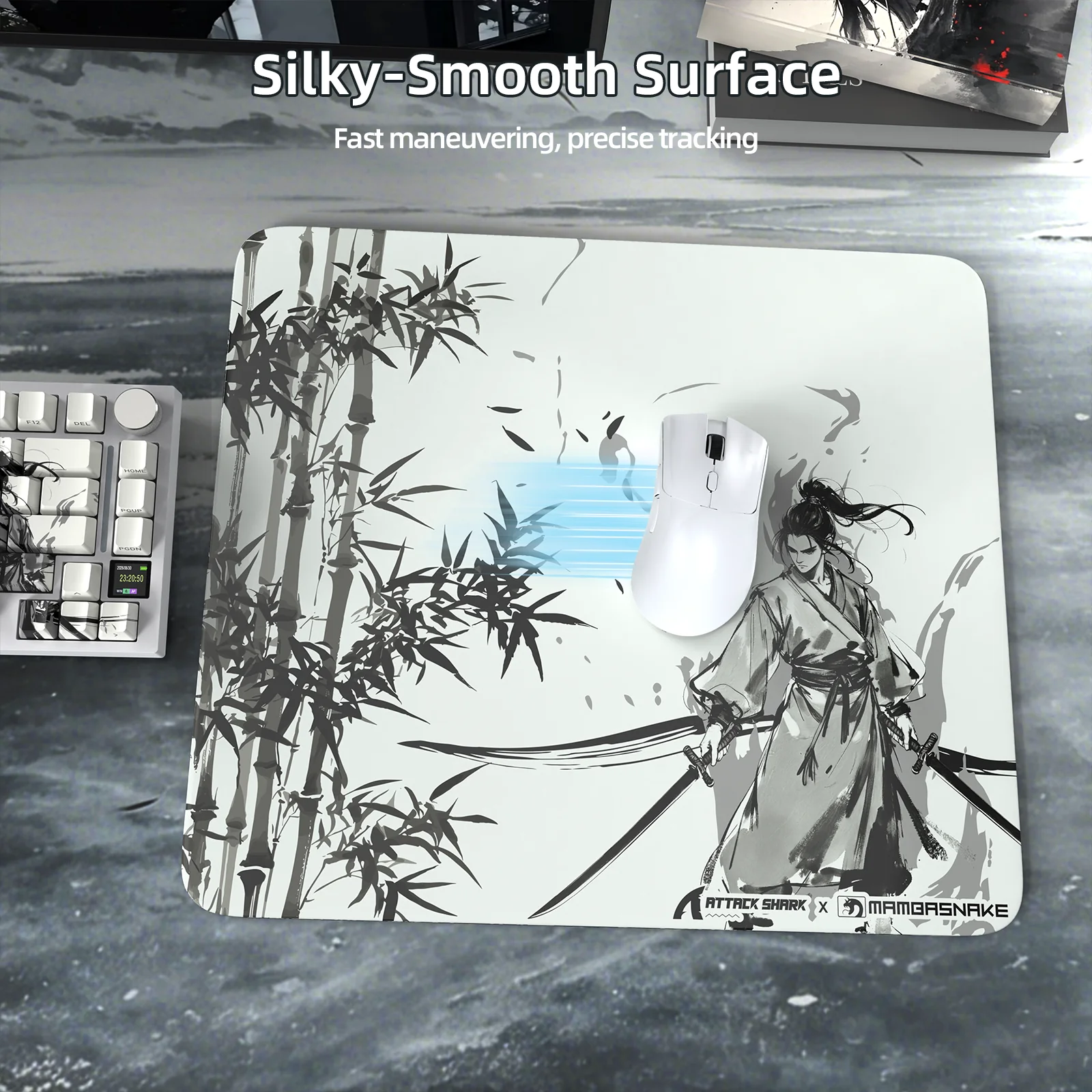 ATTACK SHARK CM05 Tempered Glass Gaming Mouse Pad - Image 3