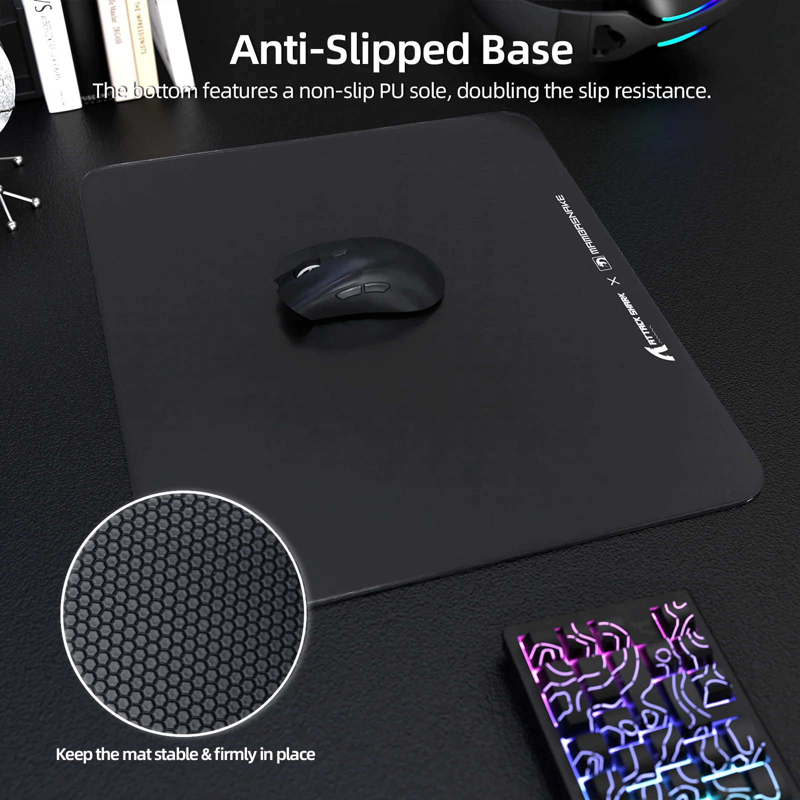 ATTACK SHARK CM05 Tempered Glass Gaming Mouse Pad - Image 45