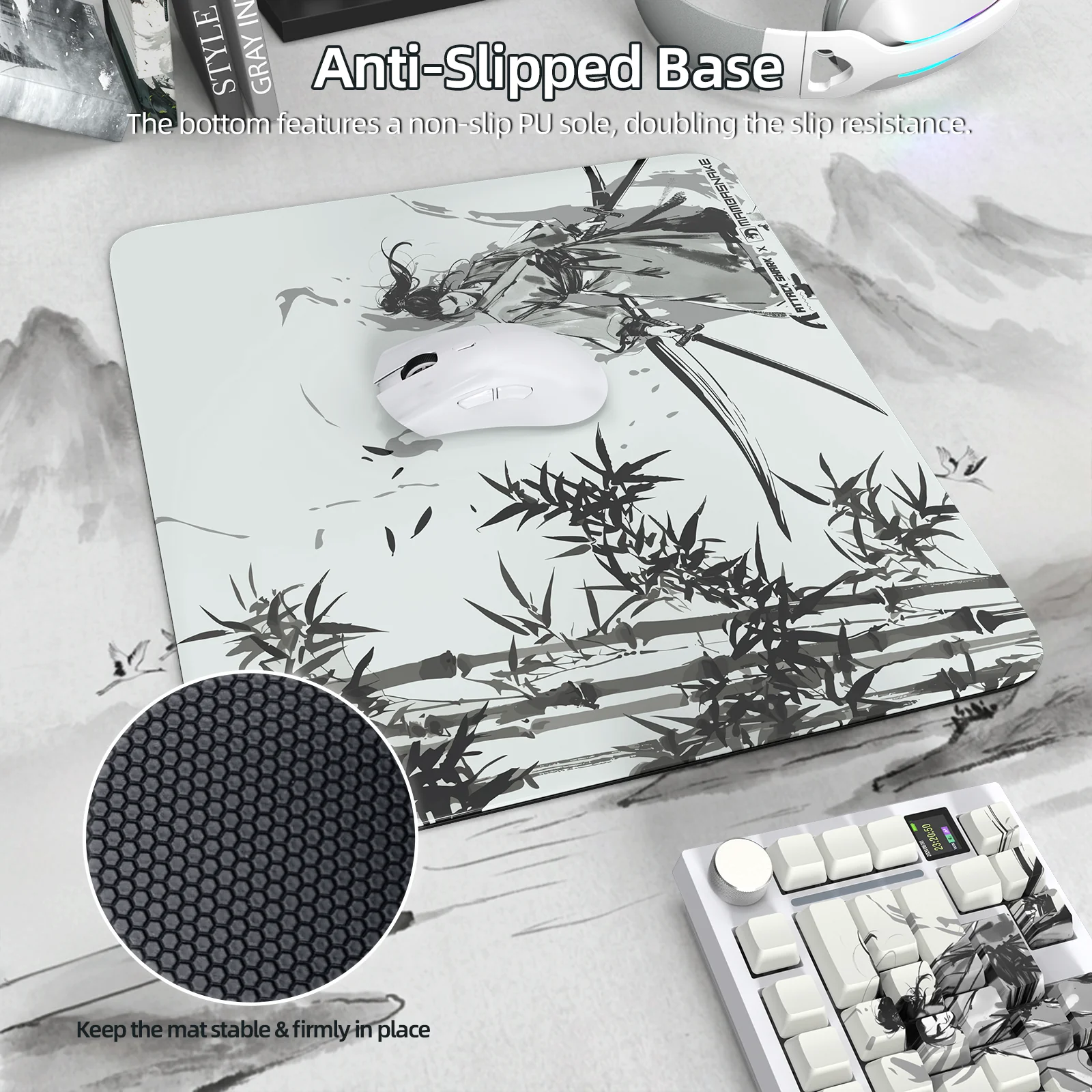 ATTACK SHARK CM05 Tempered Glass Gaming Mouse Pad - Image 5