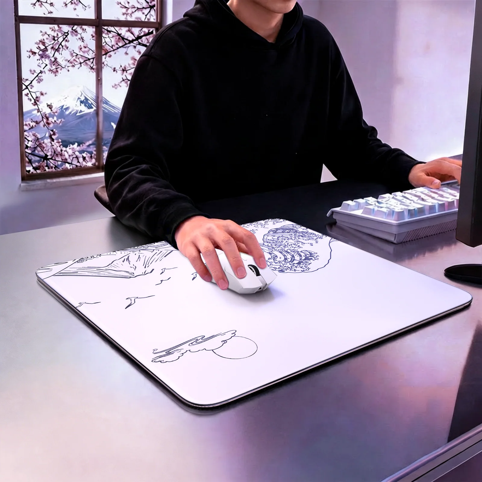 ATTACK SHARK CM05 Tempered Glass Gaming Mouse Pad - Image 56