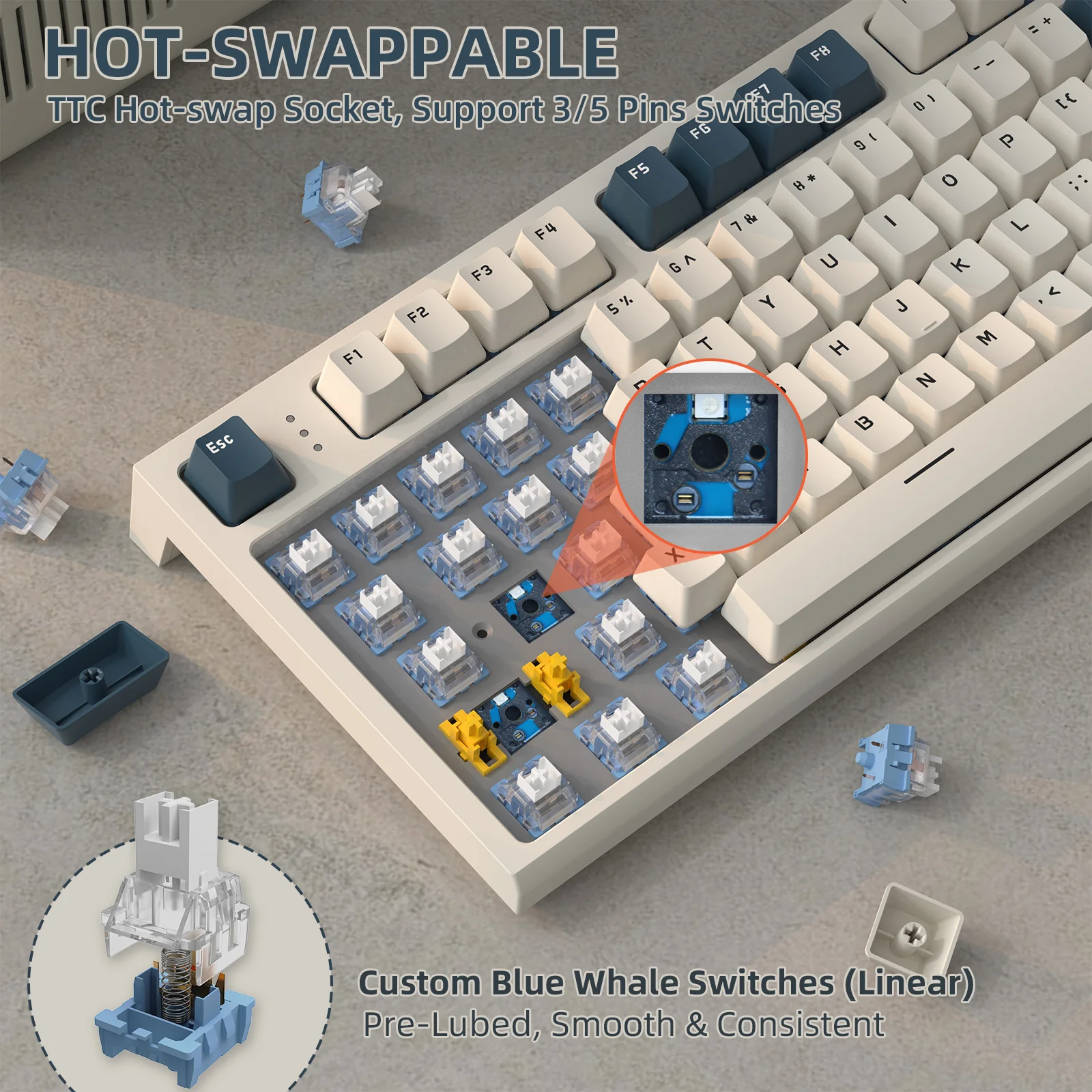 ATTACK SHARK K86 Wireless Mechanical Keyboard - Image 15