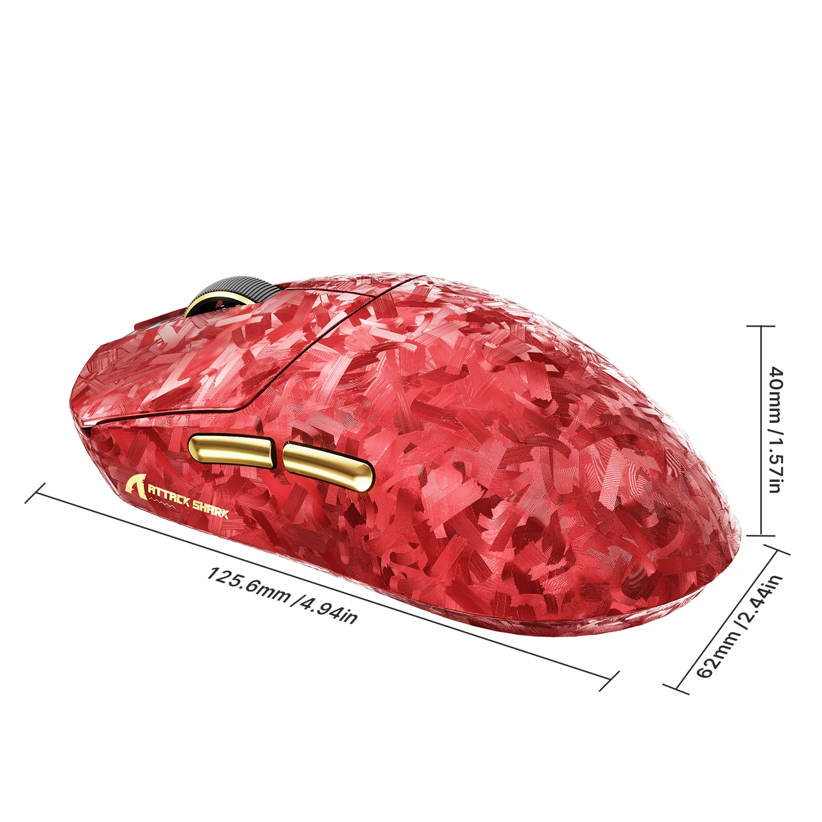 ATTACK SHARK RS3 ULTRA Carbon Fiber Wireless PAW3955MAX Gaming Mouse - Image 18